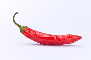 Red pepper on a white background. - Powered by Adobe