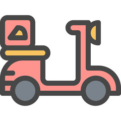 motorcycle logistic icon