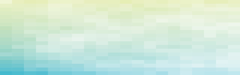 Abstract green and blue gradient rectangles mosaic banner background. Vector illustration.