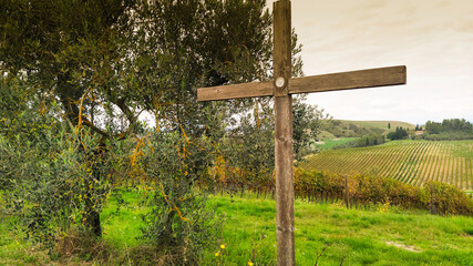 Panorami del Chianti in autunno. Toscana, Italia