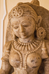 Marble sculpture with human figures