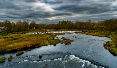 View of the widest waterfall in Europe, Rumba