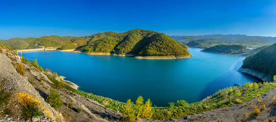 lake in the mountains in autumn