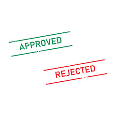 approved verified accepted custom iso verified passed failed organic original and rejected rubber stamp on a white background