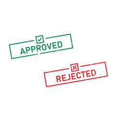Obraz premium approved verified accepted custom iso verified passed failed organic original and rejected rubber stamp on a white background