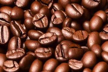 a photo of roasted coffee beans, popular drink ingredient