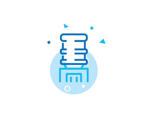 Water Dispenser Stroke Line Icon
