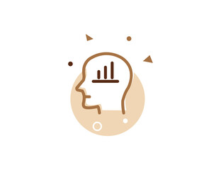 Head Statistics Stroke Line Icon