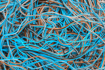 Colored Electrical Cable and Wire Background