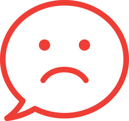 Smile face speech bubble icon. Feedback emoji icons  design. Bad and good review. Happy and sad reaction. Illustration