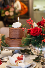 Christmas celebration decoration new year diner table