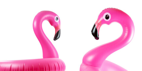 Flamingo print. Pink pool inflatable flamingo for summer beach i