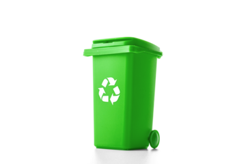 Trash recycle. Bin container for disposal garbage waste and save