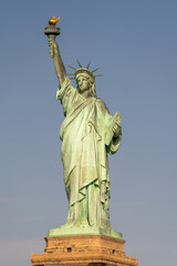 Fototapeta na wymiar Statue of liberty classic view on a pedestal