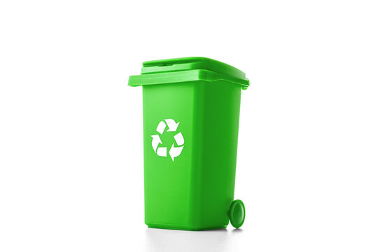 Trash recycle. Bin container for disposal garbage waste and save