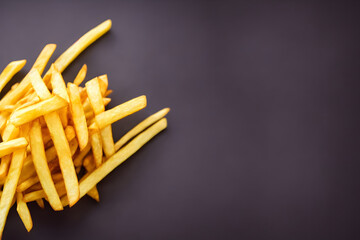 french fries, a popular fast food item, fatty meal
