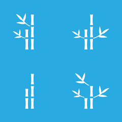 Bamboo icon on a white background, vector illustration