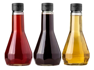 glass bottles isolated