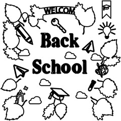 blackboard icon, back to school concept, vector illustration