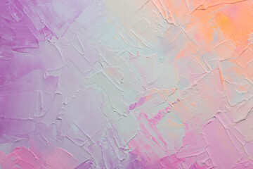 Art modern oil and acrylic smear blot canvas painting wall. Abstract texture pastel neon, pink,...