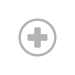 Fototapeta premium icon of the cross, concept of medicine, vector illustration