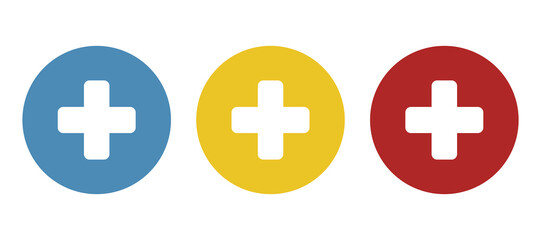 Fototapeta premium icon of the cross, concept of medicine, vector illustration