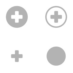 Obraz premium icon of the cross, concept of medicine, vector illustration