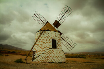 old windmill on the hill