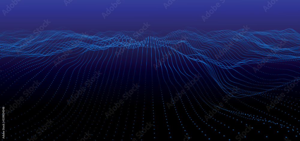 Poster abstract futuristic background. big data visualization. network connection. data transfer. 3d render