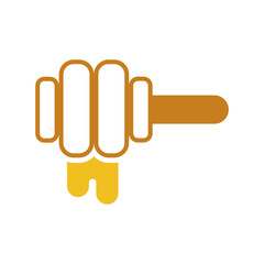 honey icon on a white background, vector illustration