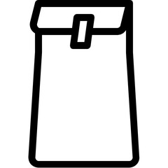 paper bag line icon