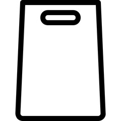 paper bag line icon
