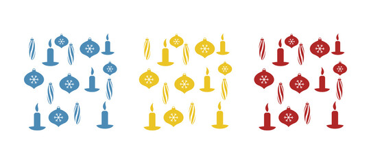 Christmas toys icon, vector illustration