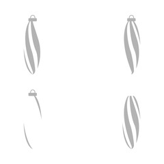 Christmas toy icon, vector illustration