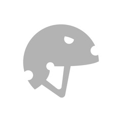 protective helmet icon, sport, vector illustration