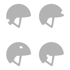 protective helmet icon, sport, vector illustration