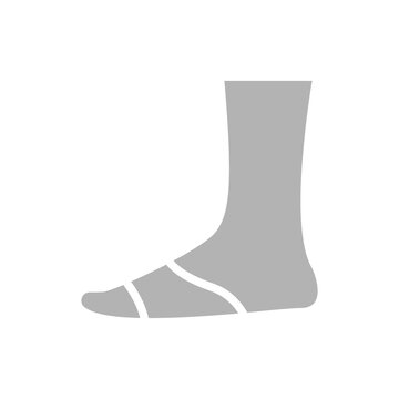 sock icon on a white background, vector illustration