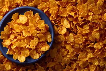 cornflakes, a light food item for breakfast, good for dieters