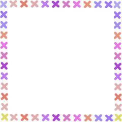 Cute pink frame for page or any design 