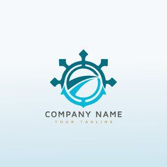 Marin and boating logo design