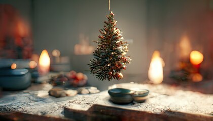 Christmas photorealistic background