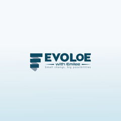 EVOLVE Lifestyle Exercise Attitude and Nutrition logo design