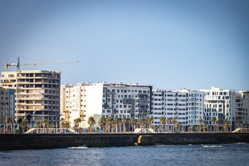 skyline of casablanca, morocco, north africa, 