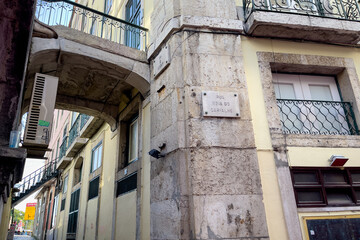 Fototapeta na wymiar Rua Nova do Carvalho in Lisbon