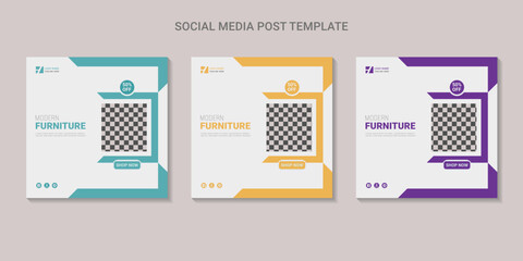 Furniture sale instagram post template