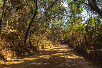 natural landscape in Serra do Rola Moça, in the city of Belo Horizonte, State of Minas Gerais, Brazil