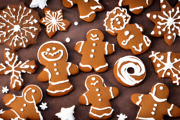 gingerbread cookies, a traditional english food, gingerbread men