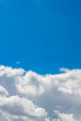 Vertical background of clouds and sky