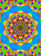 Multicolored mandala.