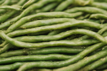 green beans, a healthy vegetable food, freshly harvested, farm produce